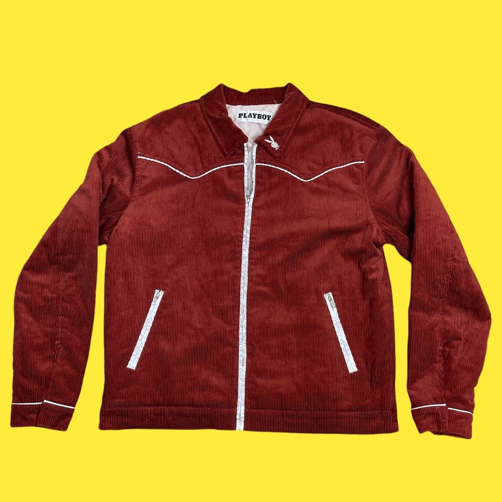 Burgundy Playboy jacket